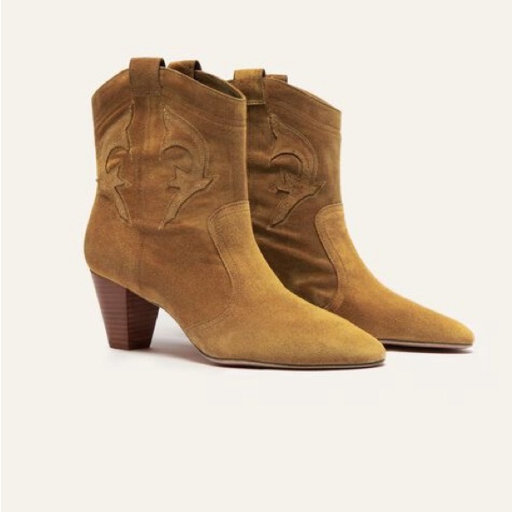 ba&sh brown Suede Ankle Boots size 38